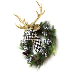 MacKenzie-Childs Courtly Check Large Deer| Holiday|Room Accents