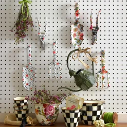 MacKenzie-Childs Courtly Check Large Flower Pot| Outdoor