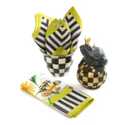 MacKenzie-Childs Courtly Check Large Flower Pot| Outdoor