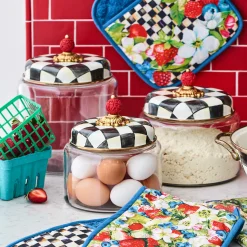 MacKenzie-Childs Courtly Check Large Kitchen Canister| Room Accents