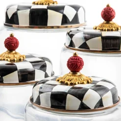 MacKenzie-Childs Courtly Check Large Kitchen Canister| Room Accents