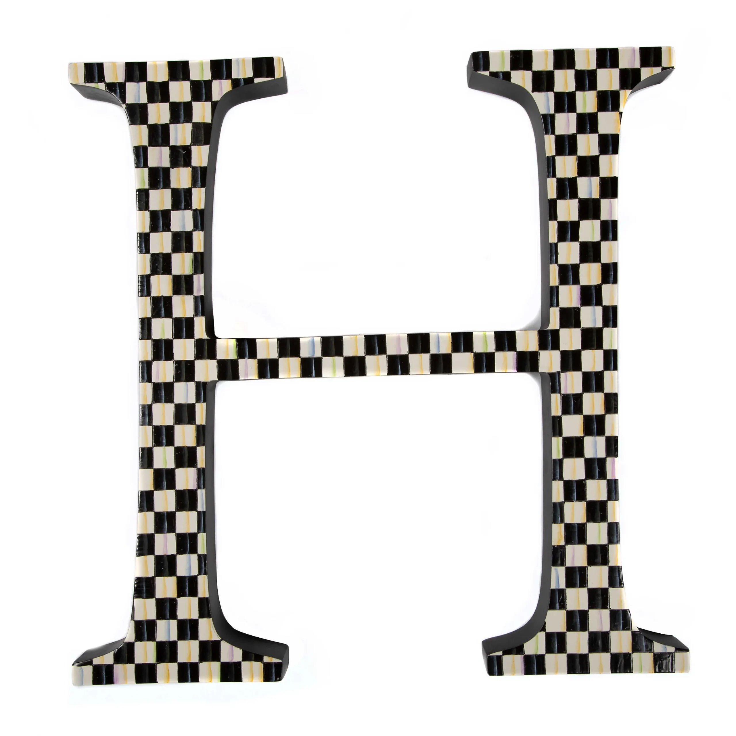MacKenzie-Childs Courtly Check Letter - H| Room Accents