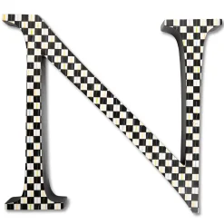 MacKenzie-Childs Courtly Check Letter - N| Room Accents