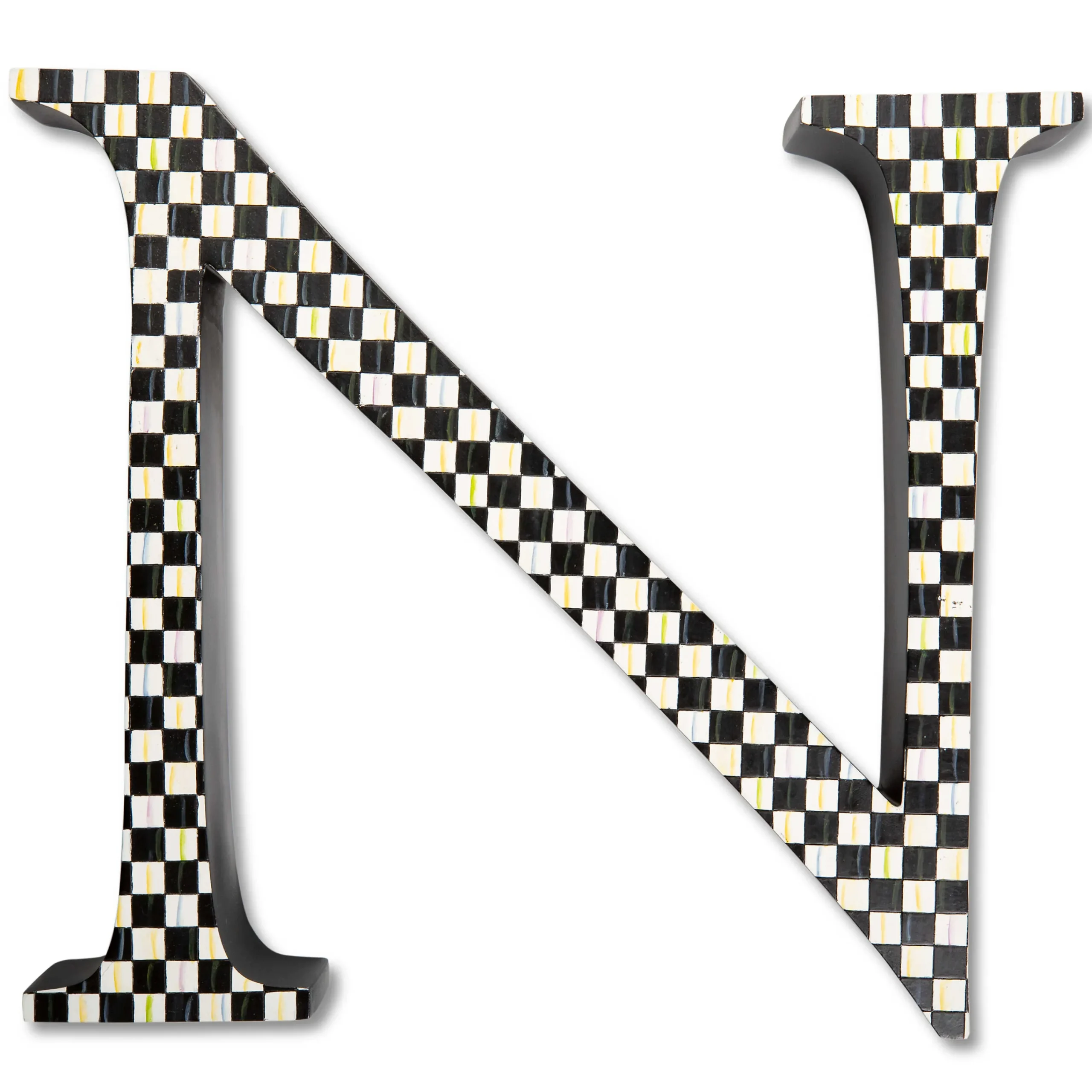 MacKenzie-Childs Courtly Check Letter - N| Room Accents