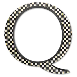 MacKenzie-Childs Courtly Check Letter - Q| Room Accents