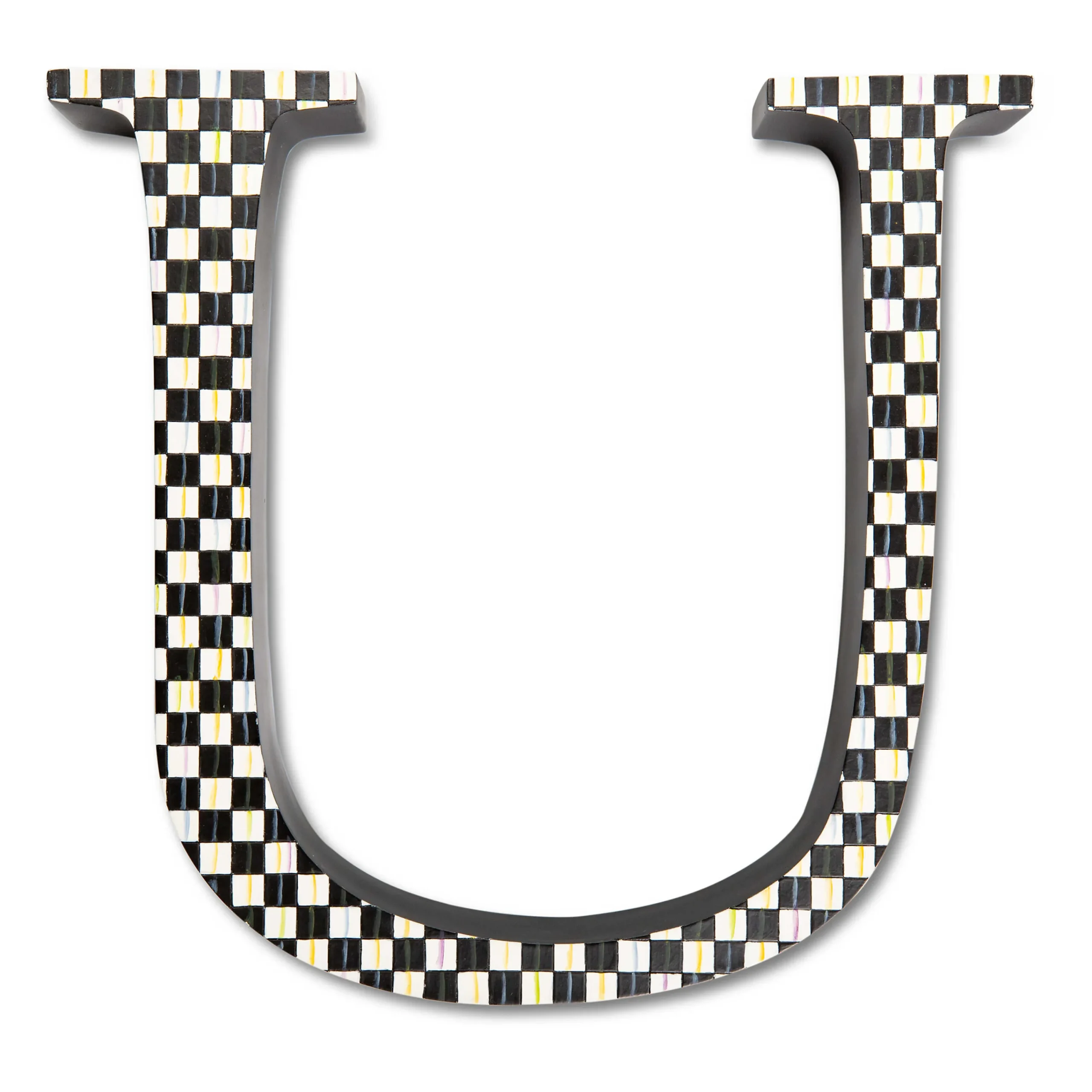 MacKenzie-Childs Courtly Check Letter - U| Room Accents