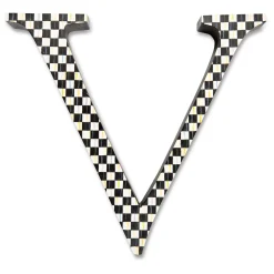MacKenzie-Childs Courtly Check Letter - V| Room Accents