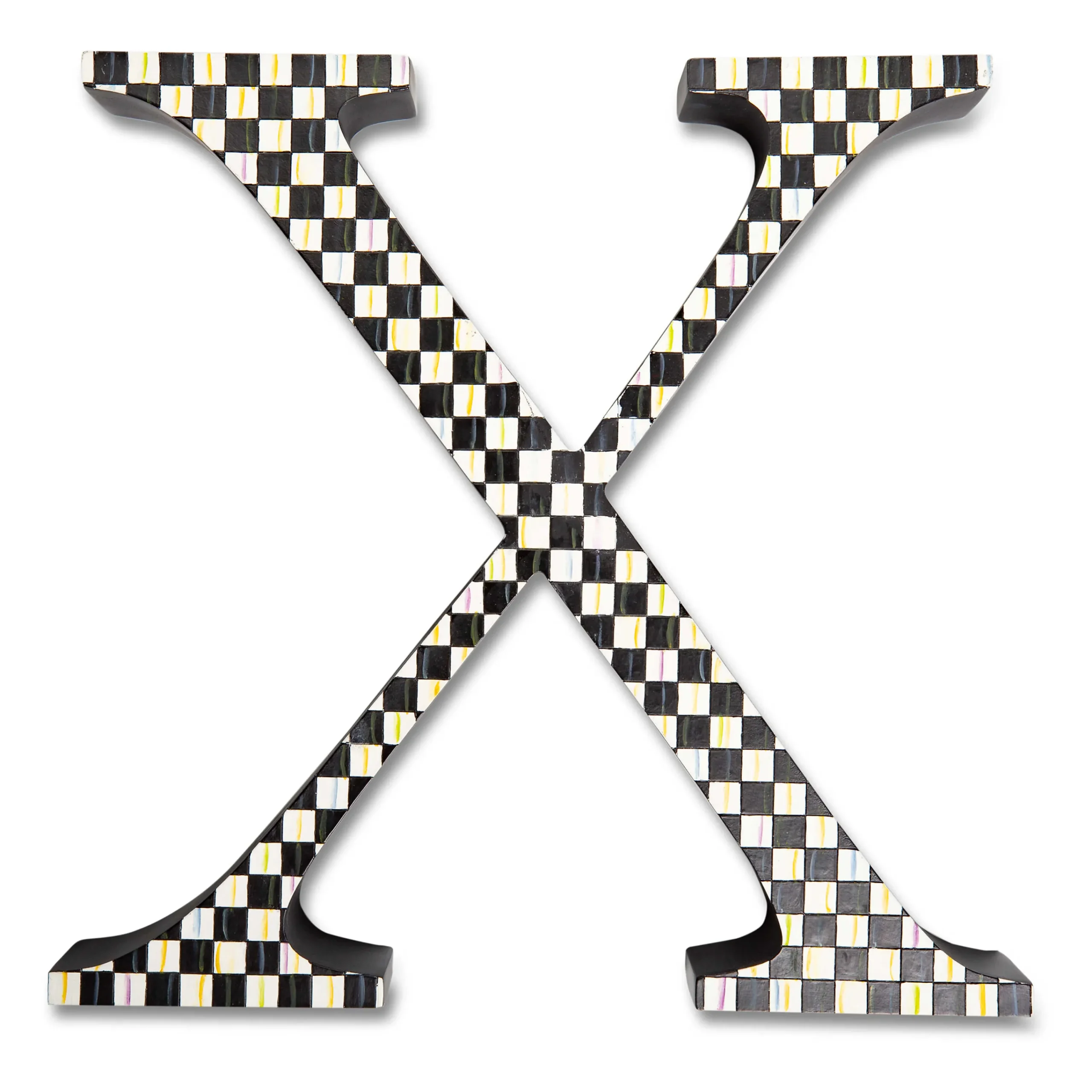 MacKenzie-Childs Courtly Check Letter - X| Room Accents