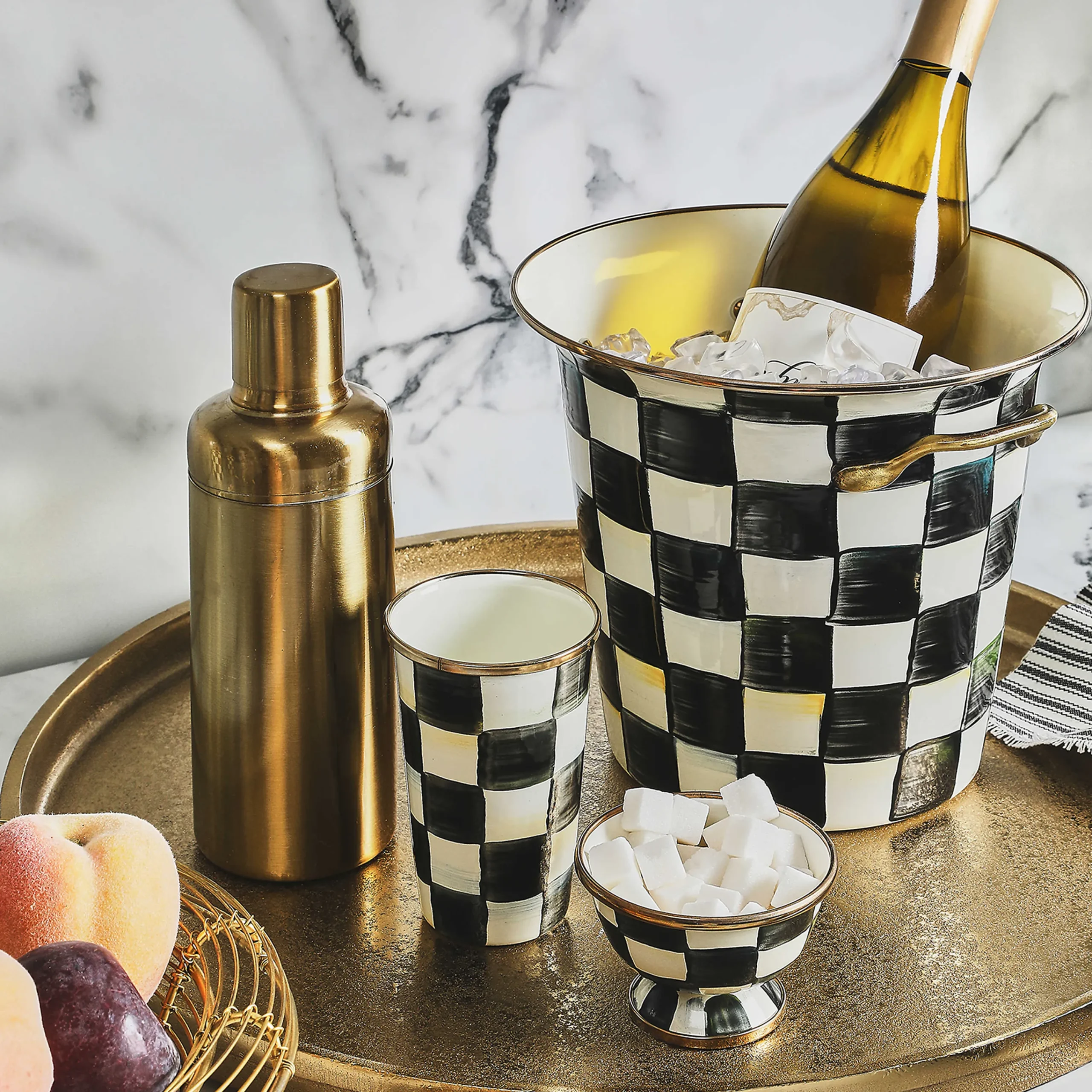 MacKenzie-Childs Courtly Check Little Sugar Bowl| The Coffee Shop|Serveware