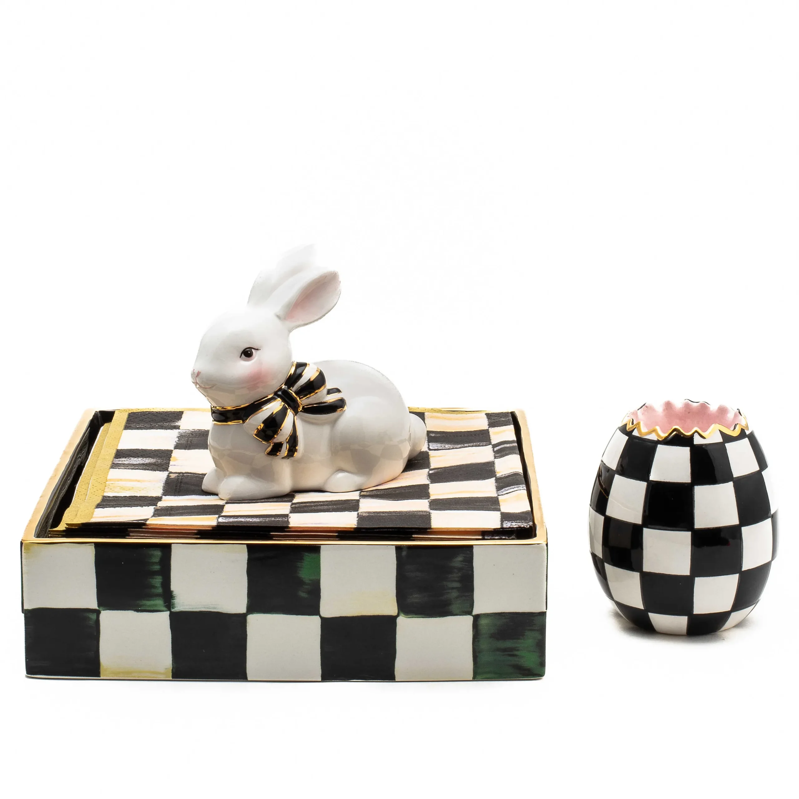 MacKenzie-Childs Courtly Check Luncheon Napkin Holder| Table Accessories|Serveware