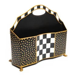 MacKenzie-Childs Courtly Check Magazine Holder| Room Accents