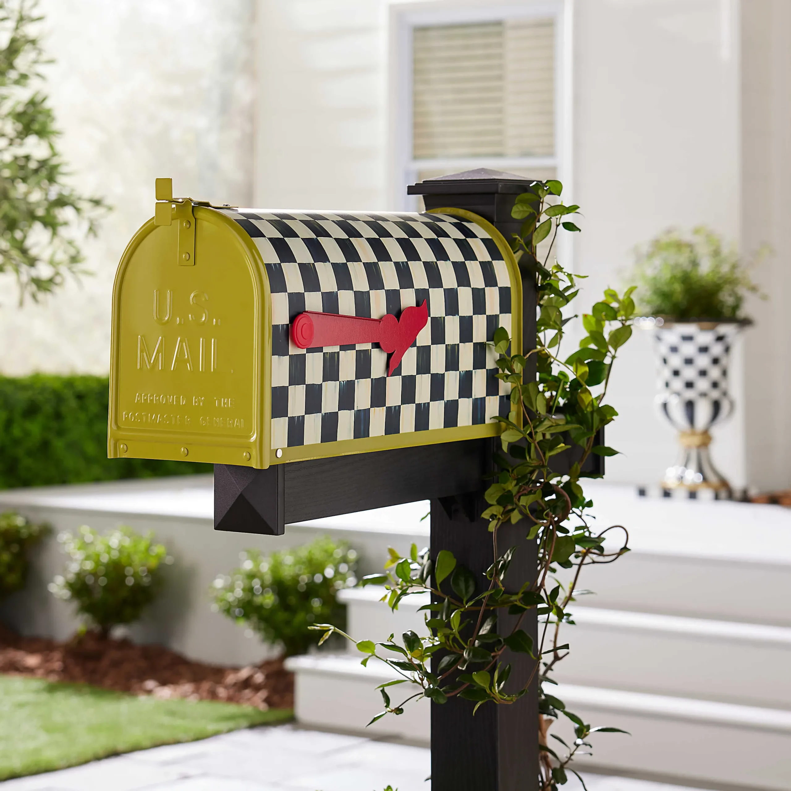 MacKenzie-Childs Courtly Check Mailbox| The Fall Shop|Outdoor