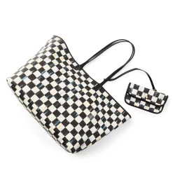 MacKenzie-Childs Courtly Check Marche Large Tote| Accessories