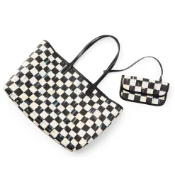 MacKenzie-Childs Courtly Check Marche Medium Tote| Accessories