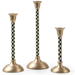 MacKenzie-Childs Courtly Check Medium Candlestick| Candles & Fragrances|Room Accents