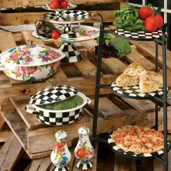 MacKenzie-Childs Courtly Check Medium Casserbole| Cookware & Bakeware