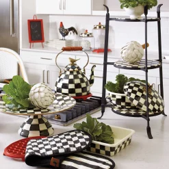 MacKenzie-Childs Courtly Check Medium Casserbole| Cookware & Bakeware