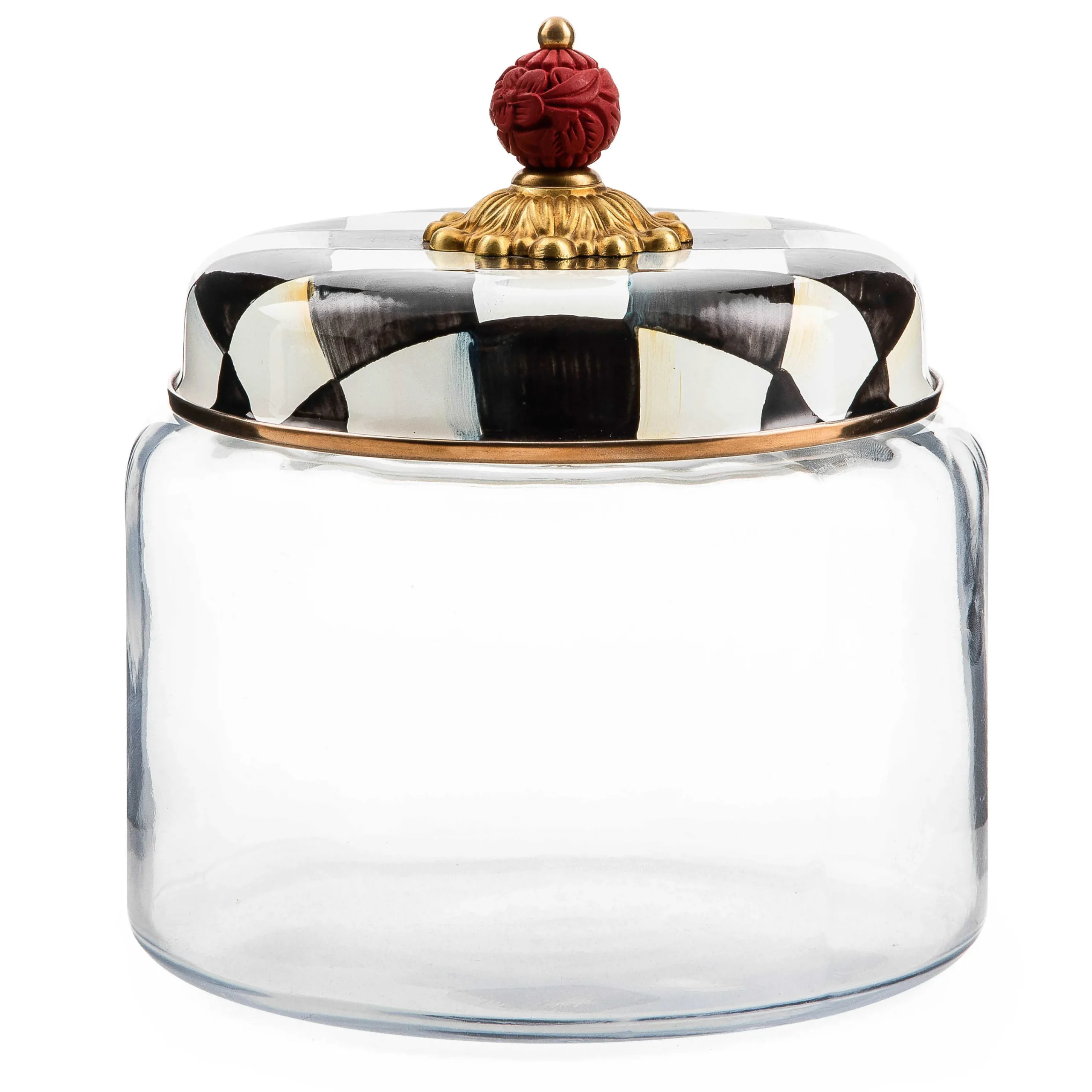 MacKenzie-Childs Courtly Check Medium Kitchen Canister| Room Accents