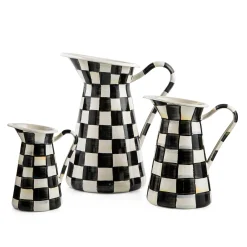 MacKenzie-Childs Courtly Check Medium Practical Pitcher| Bar Entertaining|Serveware