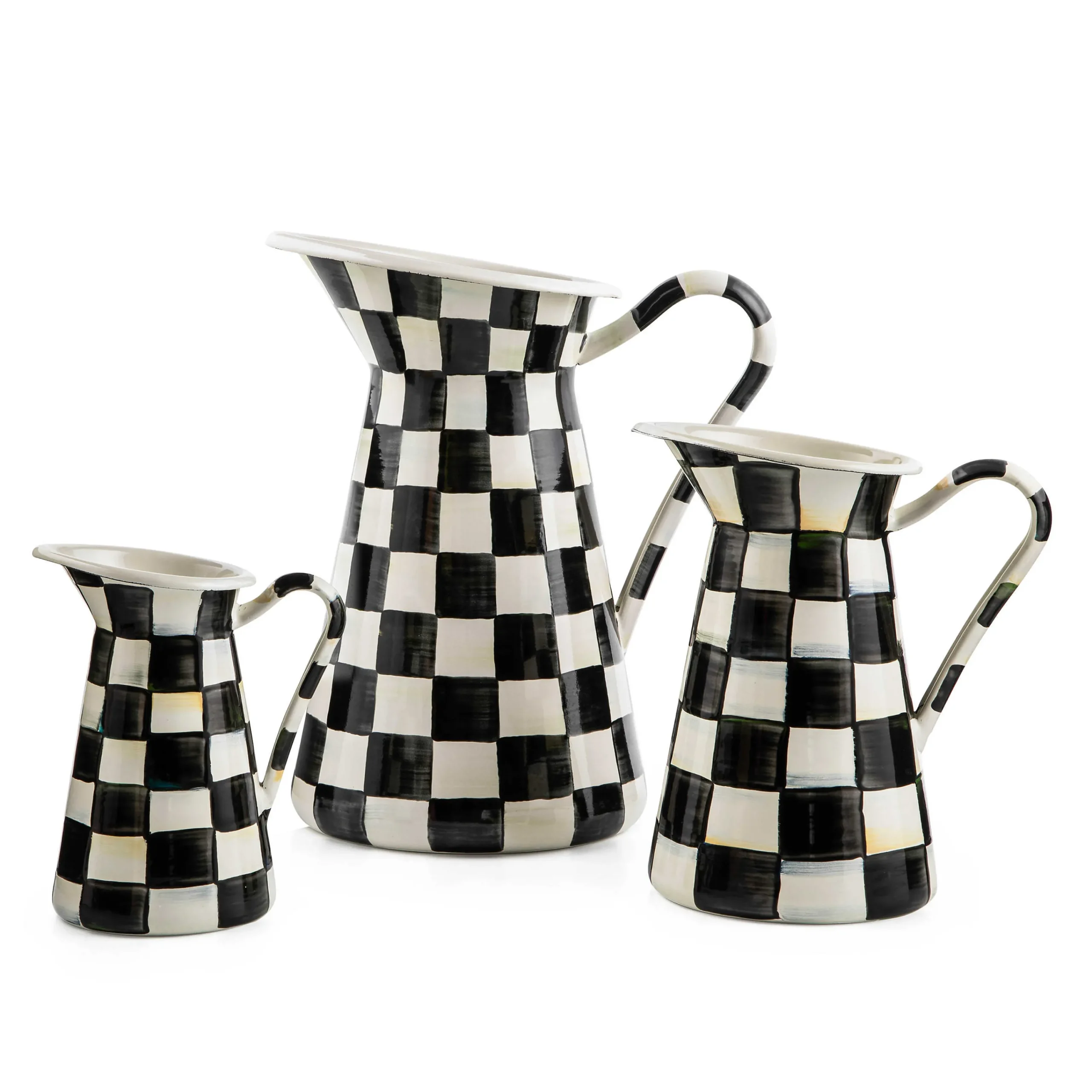 MacKenzie-Childs Courtly Check Medium Practical Pitcher| Bar Entertaining|Serveware