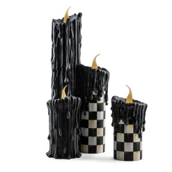 MacKenzie-Childs Courtly Check Melting Candle Cluster| The Halloween Shop|Candles & Fragrances