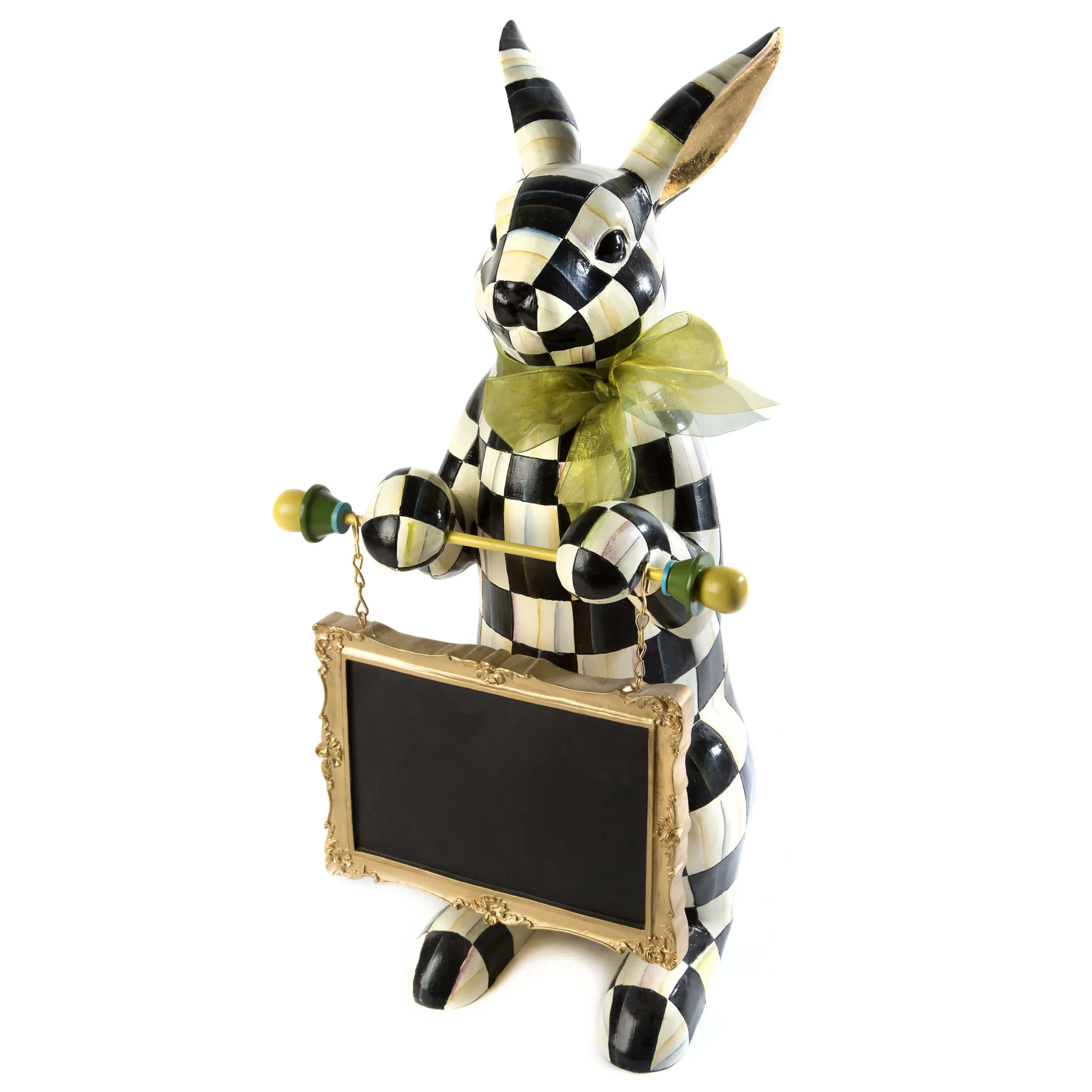 MacKenzie-Childs Courtly Check Menu Rabbit| Easter|Spring