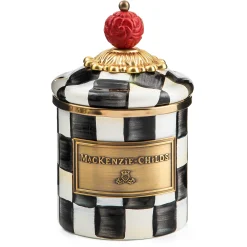 MacKenzie-Childs Courtly Check Mini Canister| Room Accents|Kitchen Storage & Organization