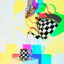 MacKenzie-Childs Courtly Check Mug| The Coffee Shop|Fall Entertaining