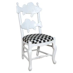 MacKenzie-Childs Courtly Check Outdoor Fish Chair| Outdoor|Spring