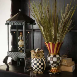 MacKenzie-Childs Courtly Check Owl| The Halloween Shop|The Fall Shop