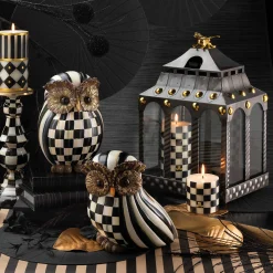MacKenzie-Childs Courtly Check Owl| The Halloween Shop|The Fall Shop