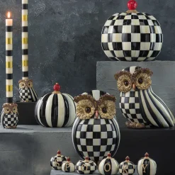 MacKenzie-Childs Courtly Check Owl| The Halloween Shop|The Fall Shop