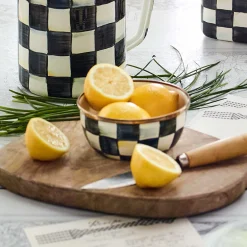 MacKenzie-Childs Courtly Check Pinch Bowl| Bar Entertaining|Serveware