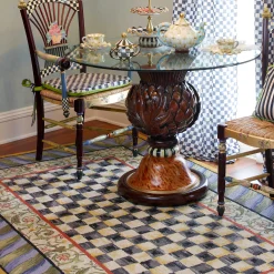 MacKenzie-Childs Courtly Check Purple Green 5' x 8' Rug| Rugs