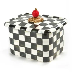 MacKenzie-Childs Courtly Check Recipe Box| Kitchen Storage & Organization