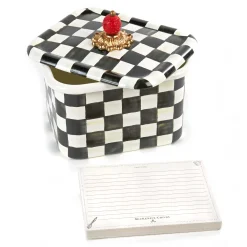 MacKenzie-Childs Courtly Check Recipe Box| Kitchen Storage & Organization