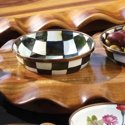 MacKenzie-Childs Courtly Check Relish Dish| Serveware