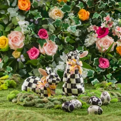 MacKenzie-Childs Courtly Check Resting Bunny| Room Accents