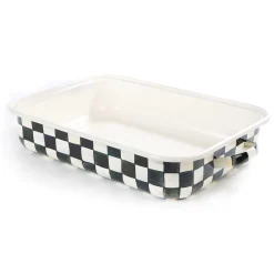 MacKenzie-Childs Courtly Check Roasting Pan with Rack| Fall Entertaining|Cookware & Bakeware