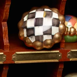 MacKenzie-Childs Courtly Check Round Knob| Finishing Touches|Room Accents