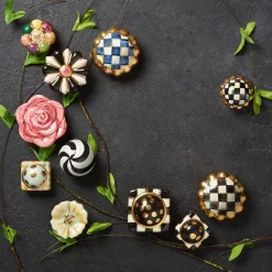 MacKenzie-Childs Courtly Check Round Knob| Finishing Touches|Room Accents