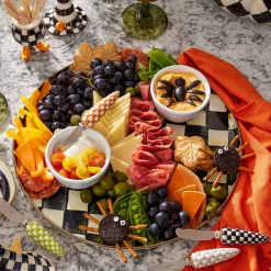 MacKenzie-Childs Courtly Check Round Tray| The Coffee Shop|Fall Entertaining