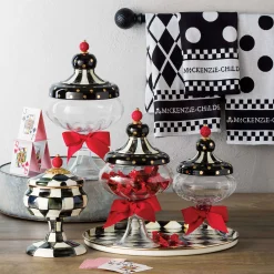 MacKenzie-Childs Courtly Check Round Tray| The Coffee Shop|Fall Entertaining