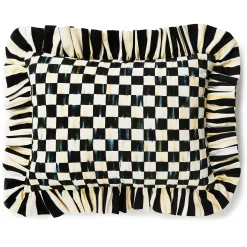 MacKenzie-Childs Courtly Check Ruffle Lumbar Pillow| Pillows, Throws, & Cushions