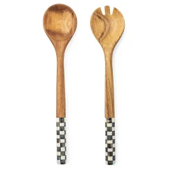 MacKenzie-Childs Courtly Check Salad Servers| Kitchen Utensils & Tools|Serveware