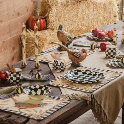 MacKenzie-Childs Courtly Check Salt  Pepper Shakers| Fall Entertaining|Table Accessories