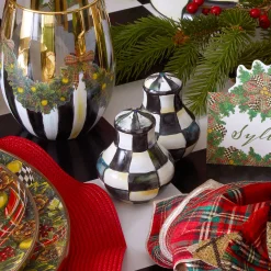 MacKenzie-Childs Courtly Check Salt Pepper Shakers| Fall Entertaining|Table Accessories