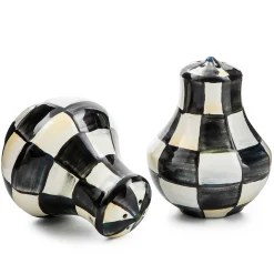 MacKenzie-Childs Courtly Check Salt Pepper Shakers| Fall Entertaining|Table Accessories