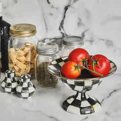 MacKenzie-Childs Courtly Check Salt Pepper Shakers| Fall Entertaining|Table Accessories