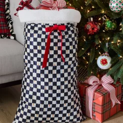 MacKenzie-Childs Courtly Check Santa Bag| Finishing Touches|Room Accents